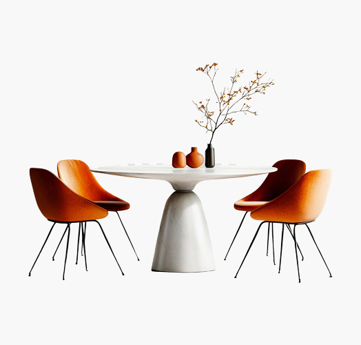 Rounded Dining Table