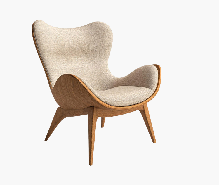 Nordic Wooden Chair - Image 3